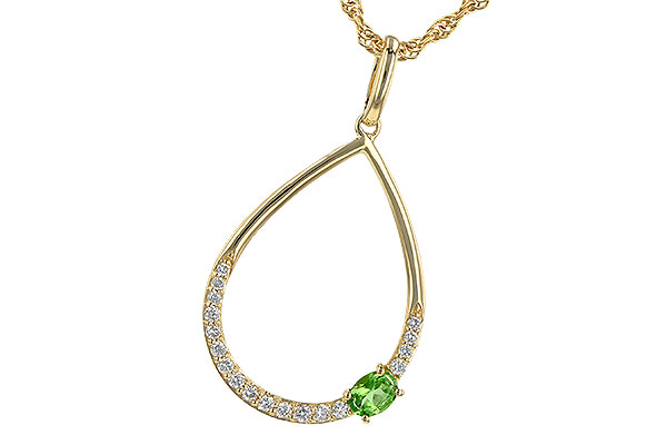 F199-52963: NECK .17 GREEN GARNET .26 TGW