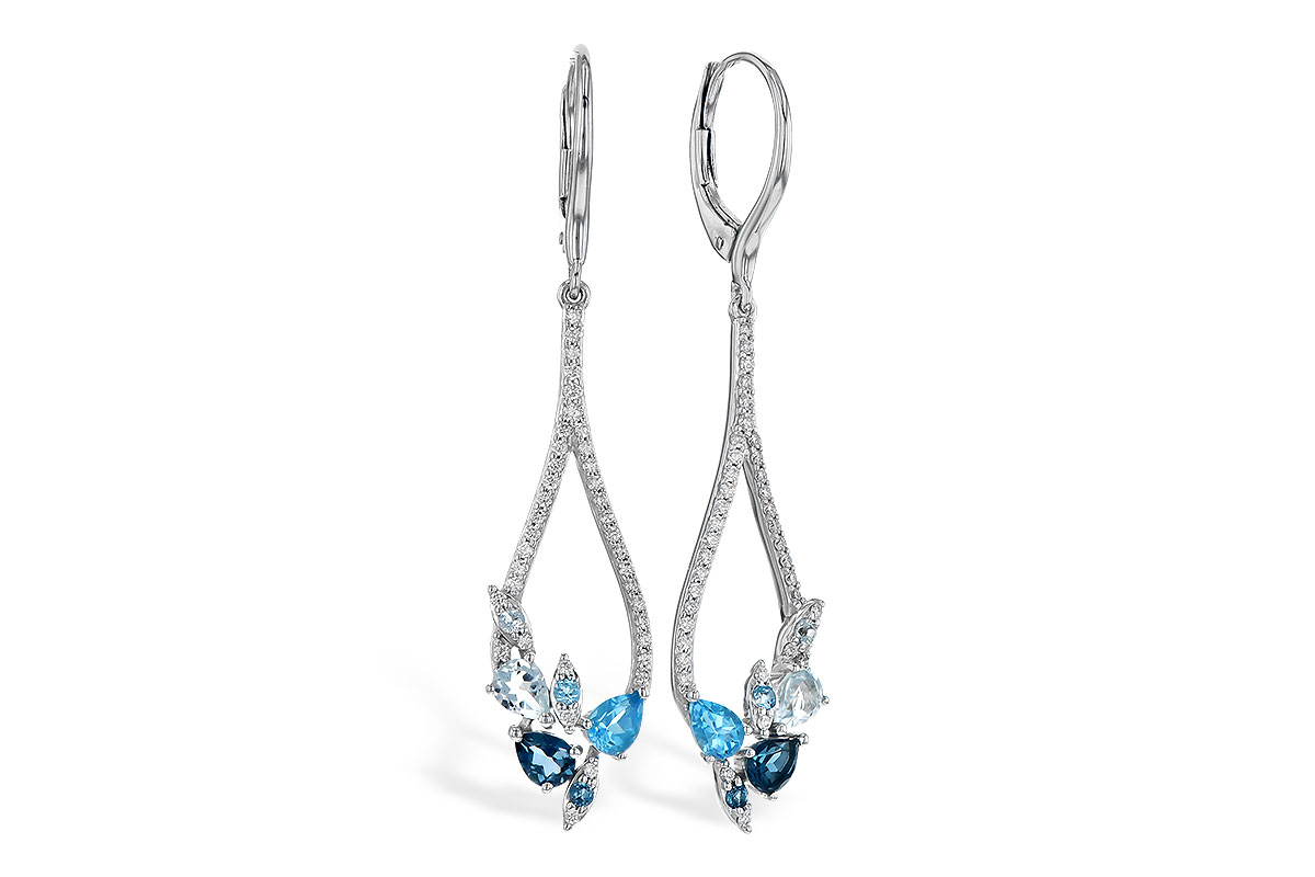 F282-22063: EARR 1.08 BLUE TOPAZ 1.35 TGW