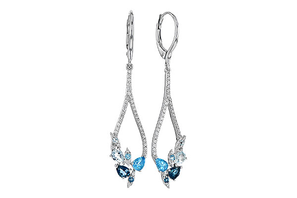 F282-22063: EARR 1.08 BLUE TOPAZ 1.35 TGW