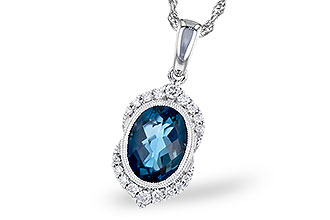 F282-26617: NECK 1.96 LONDON BLUE TOPAZ 2.10 TGW