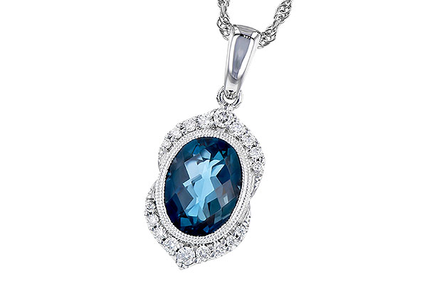 F282-26617: NECK 1.96 LONDON BLUE TOPAZ 2.10 TGW