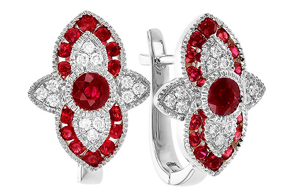 F283-09308: EARR .78 TW RUBY .90 TGW