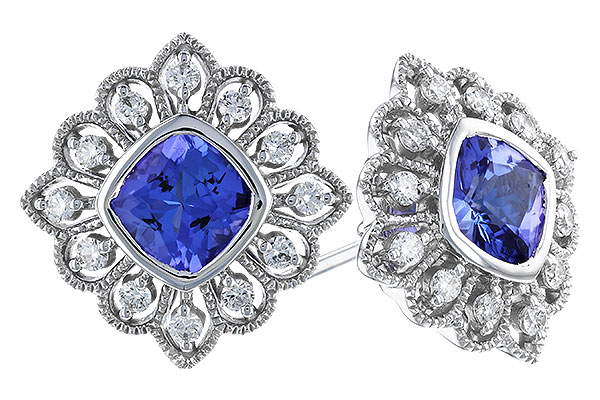 F283-12090: EARR 1.29 TW TANZANITE 1.55 TGW (5MM TANZ)