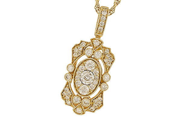 F283-13835: D282-23863 NECK IN ALL Y/G .50 TW