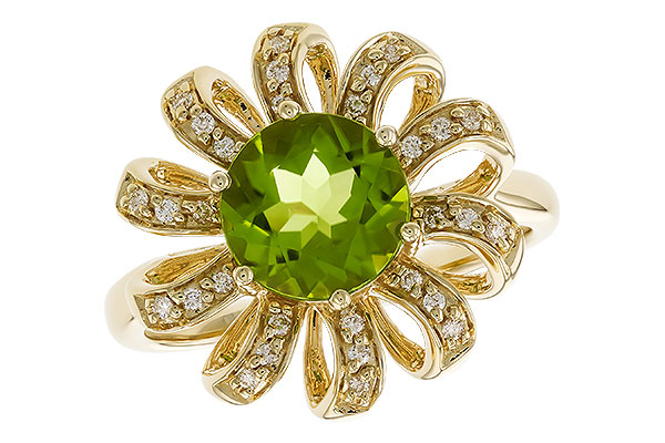 F283-13908: LDS RG 1.64 PERIDOT 1.75 TGW (8MM RD)