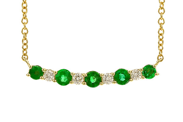 F283-16590: NECK .43 TW EMERALD .55 TGW