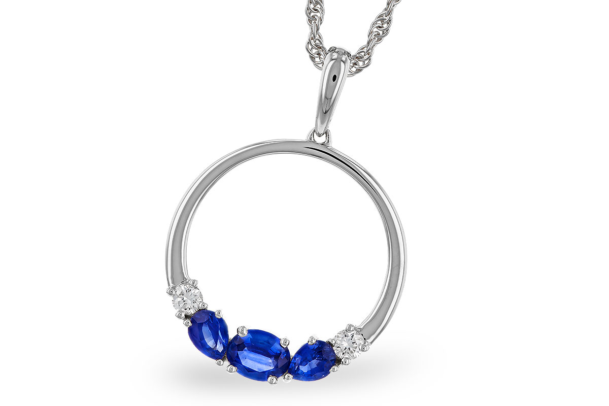 F284-02026: NECKLACE .81 SAPP .91 TGW