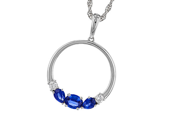 F284-02026: NECKLACE .81 SAPP .91 TGW
