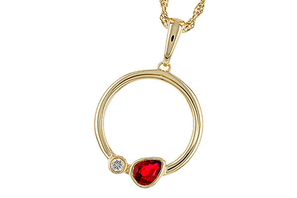 F284-02072: NECKLACE .24 RUBY .26 TGW