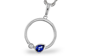 F284-02081: NECKLACE .26 SAPPHIRE .28 TGW