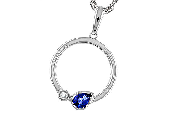 F284-02081: NECKLACE .26 SAPPHIRE .28 TGW