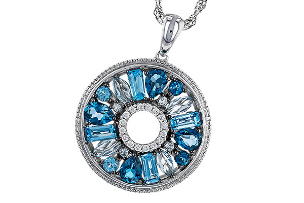 F284-03854: NECKLACE 1.67 BLUE TOPAZ 1.72 TGW