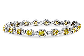 F284-03872: BRACELET 4.37 FANCY YELLOW DIAS 7.12 TW (7")