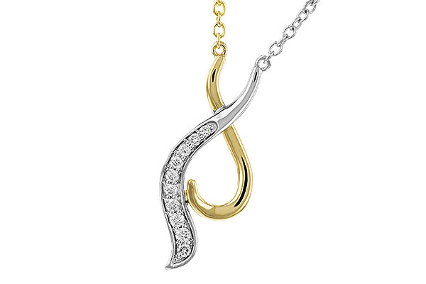 F284-04790: NECKLACE .10 TW (18")