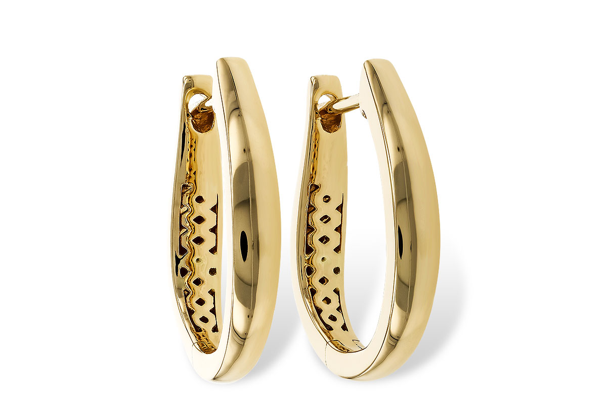 F284-05717: GOLD EARRINGS (17MM)