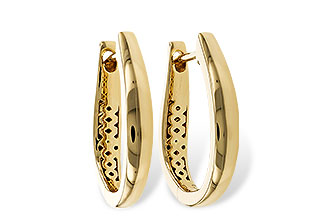 F284-05717: GOLD EARRINGS (17MM)