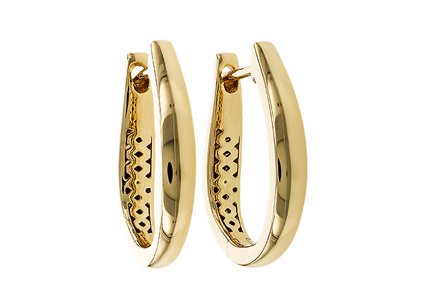 F284-05717: GOLD EARRINGS (17MM)