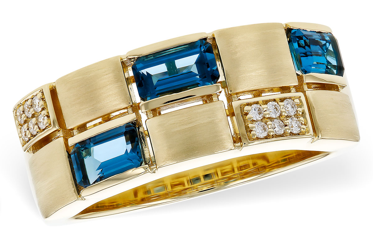 F284-06617: LDS RG .94 LONDON BLUE TOPAZ 1.00 TGW