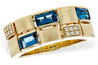 F284-06617: LDS RG .94 LONDON BLUE TOPAZ 1.00 TGW