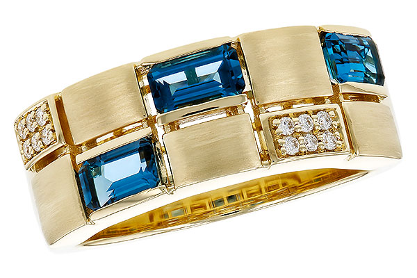 F284-06617: LDS RG .94 LONDON BLUE TOPAZ 1.00 TGW