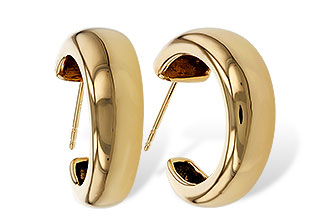 F284-07472: GOLD EARRINGS (20MM)