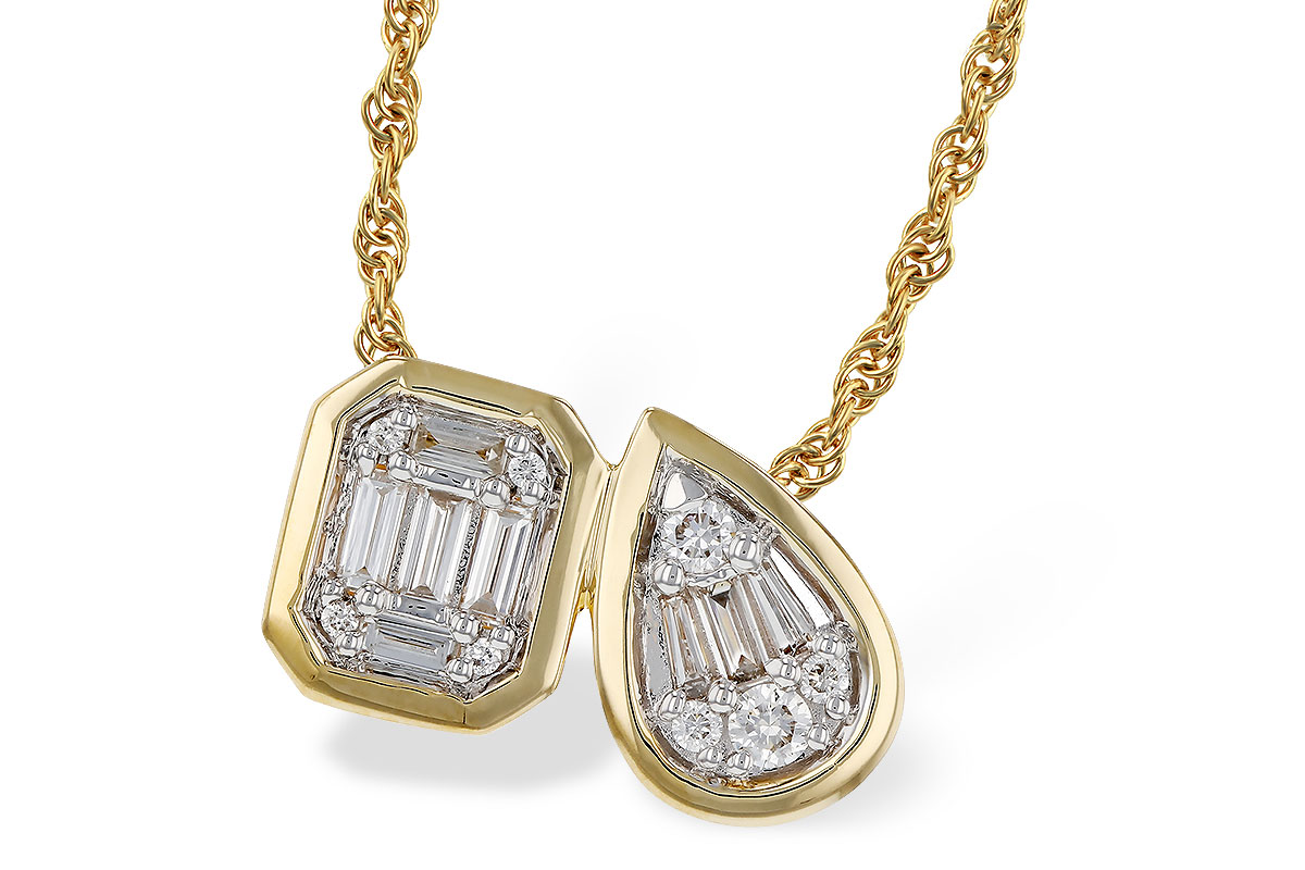 F284-07517: NECKLACE .17 BAG .25 TW