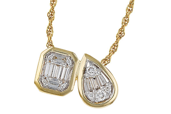 F284-07517: NECKLACE .17 BAG .25 TW