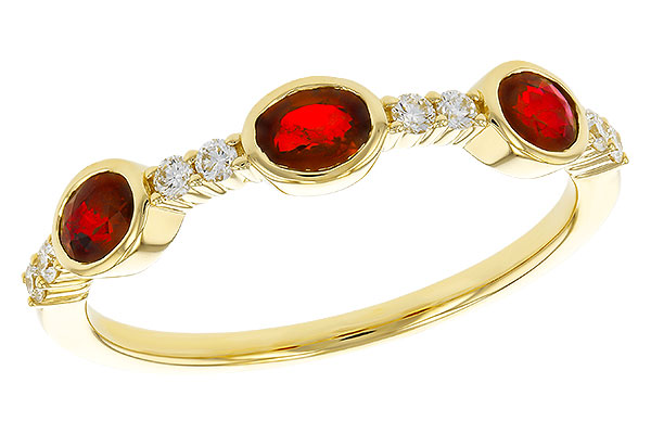 F284-08372: LDS WED RG .66 TW RUBY .78 TGW