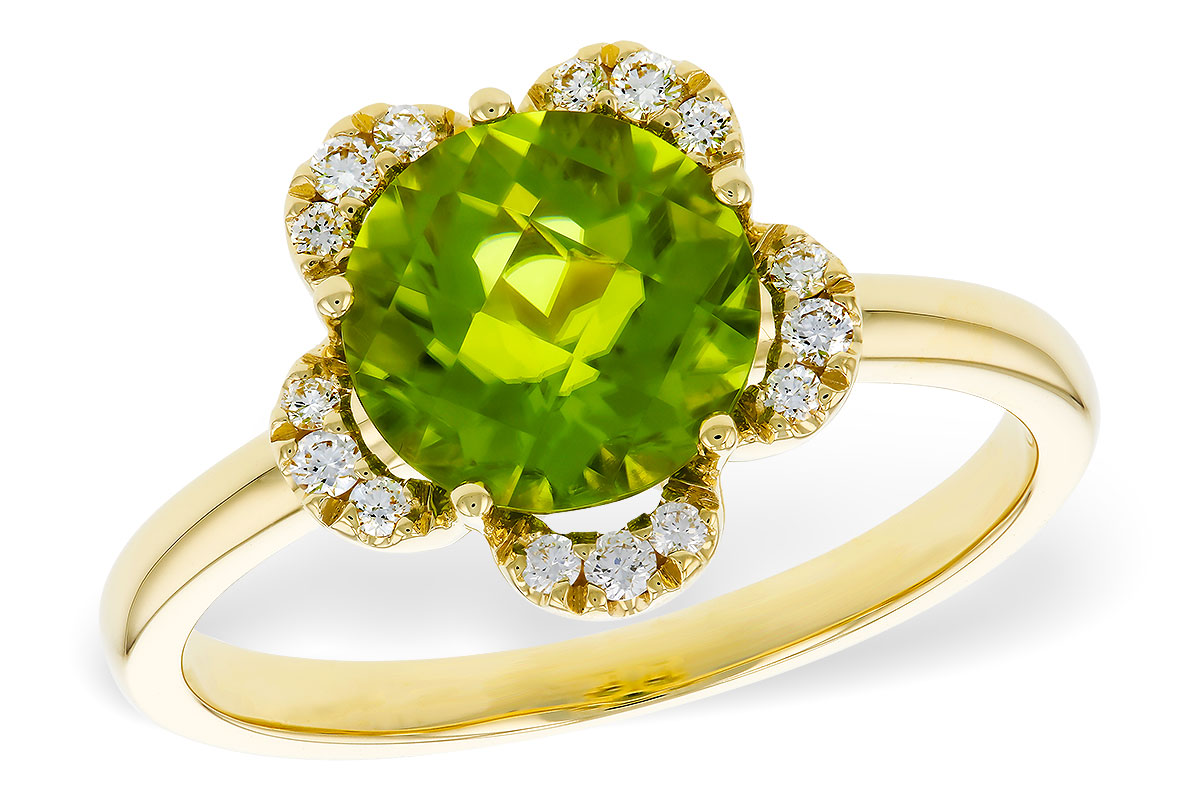 F284-08381: LDS RG 2.16 PERIDOT 2.28 TGW (8MM RD)