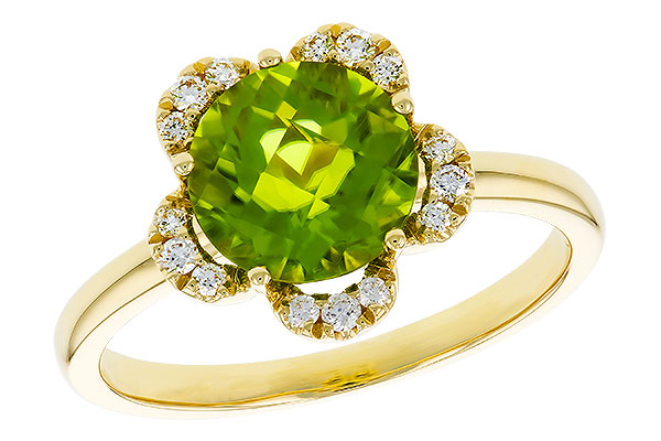 F284-08381: LDS RG 2.16 PERIDOT 2.28 TGW (8MM RD)