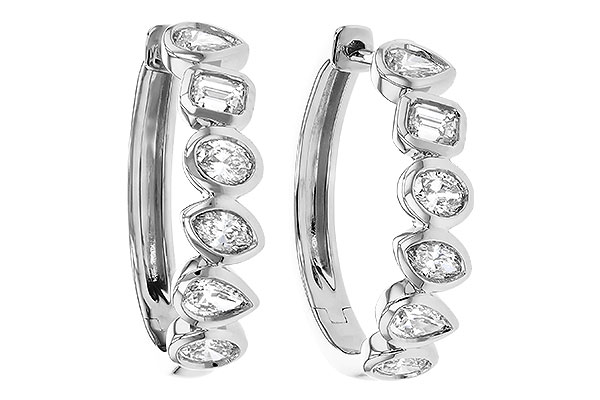 F284-91099: EARRINGS 1.10 TW FANCY CUT DIAS