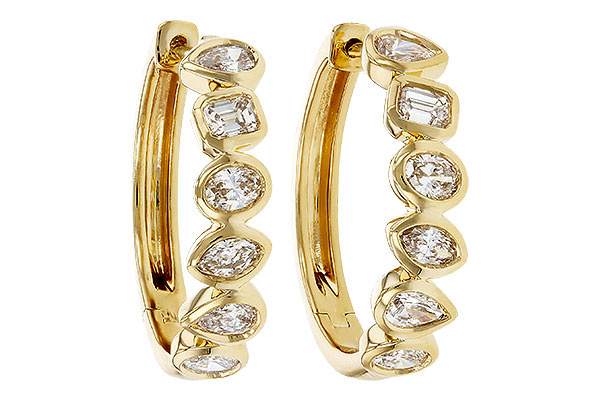 F284-91099: EARRINGS 1.10 TW FANCY CUT DIAS