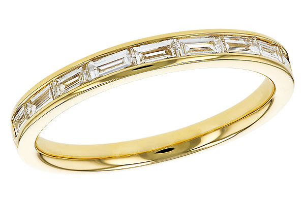 F284-91108: LDS DIA WED RG .44 TW BAGUETTES