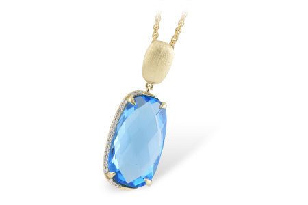 G197-64808: NECK 12.88 BLUE TOPAZ 12.99 TGW