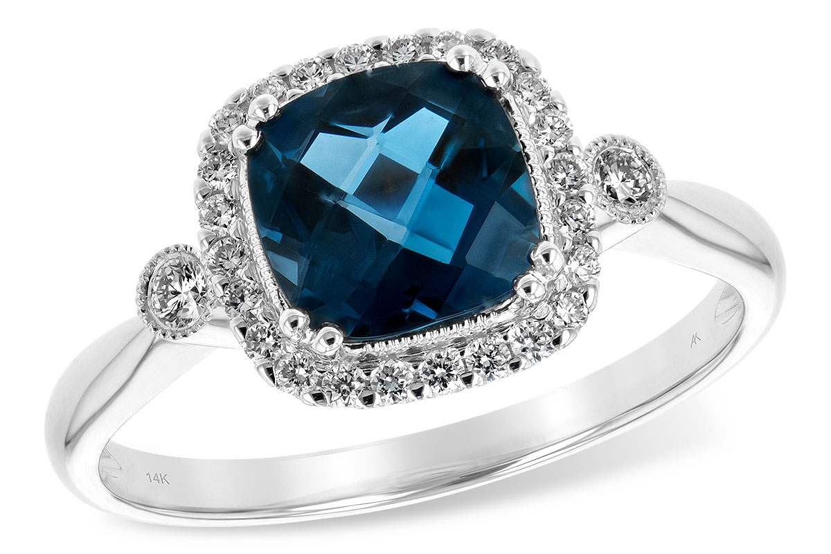 G198-55663: LDS RG 1.62 LONDON BLUE TOPAZ 1.78 TGW (7MM LBT)