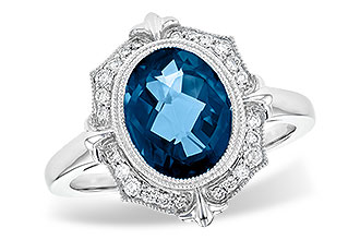 G199-52926: LDS RG 3.00 LONDON BLUE TOPAZ 3.16 TGW