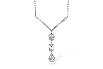G282-22035: NECK .04 BAGUETTE .50 TW