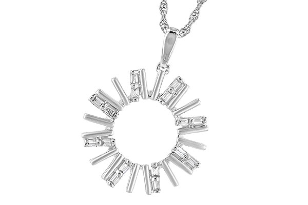 G282-22972: NECK .14 TW BAGUETTES