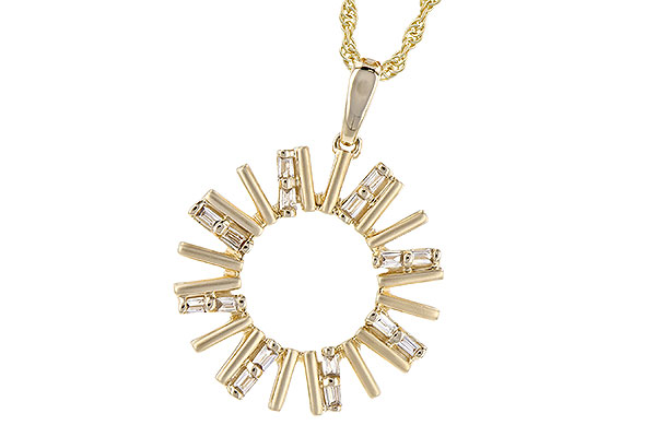 G282-22972: NECK .14 TW BAGUETTES