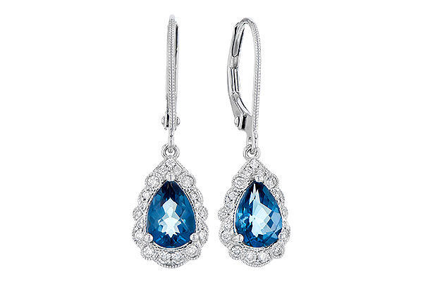 G282-25726: EARR 1.48 TW LONDON BLUE TOPAZ 1.63 TGW