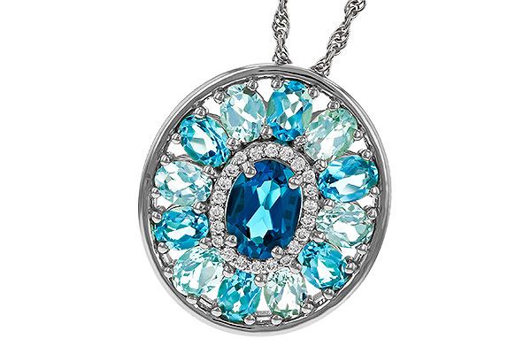 G284-06617: NECK 3.02 TW BLUE TOPAZ 3.10 TGW (7x5MM LBT CTR)