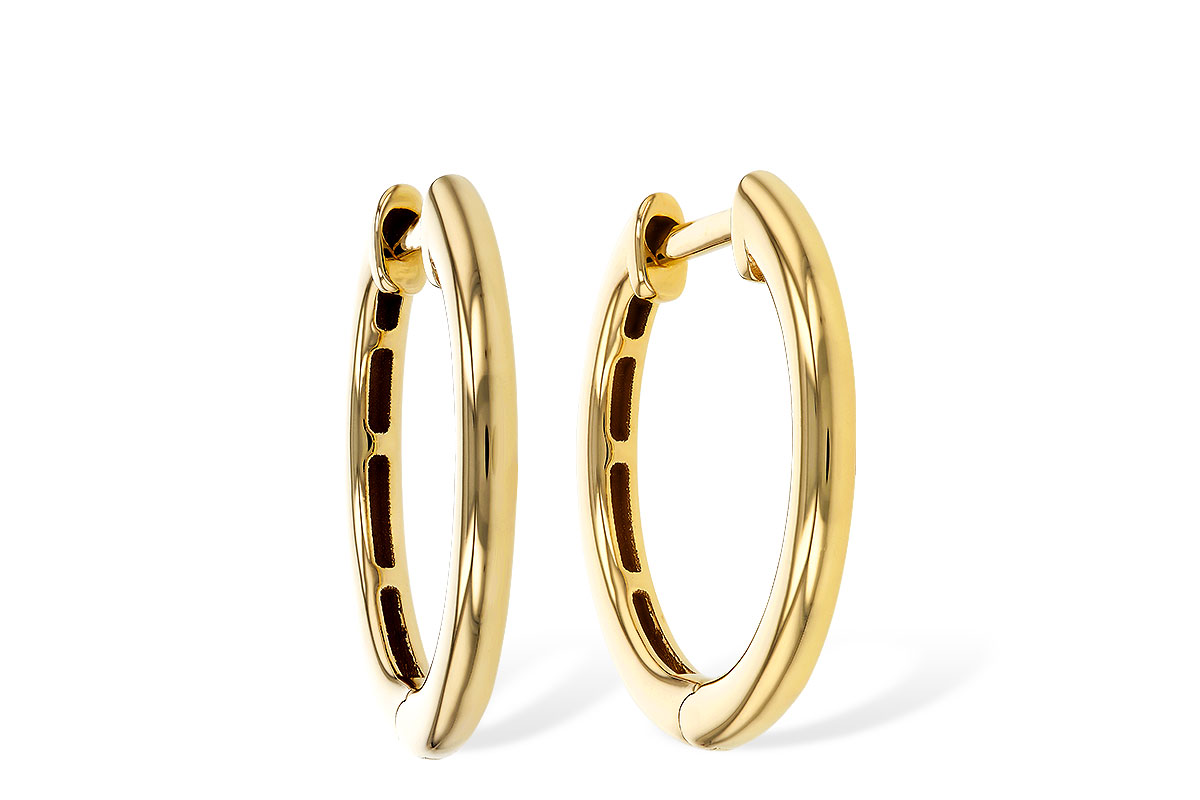 G284-07472: GOLD EARRINGS (16MM)