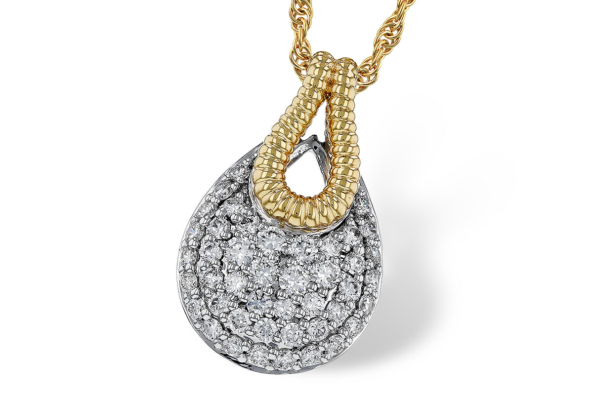 G284-07544: NECKLACE .50 TW