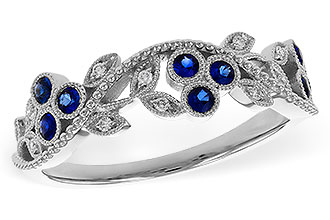 G284-08372: LDS WED RG .23 SAPPHIRE .29 TGW