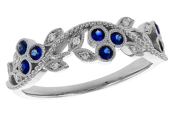 G284-08372: LDS WED RG .23 SAPPHIRE .29 TGW