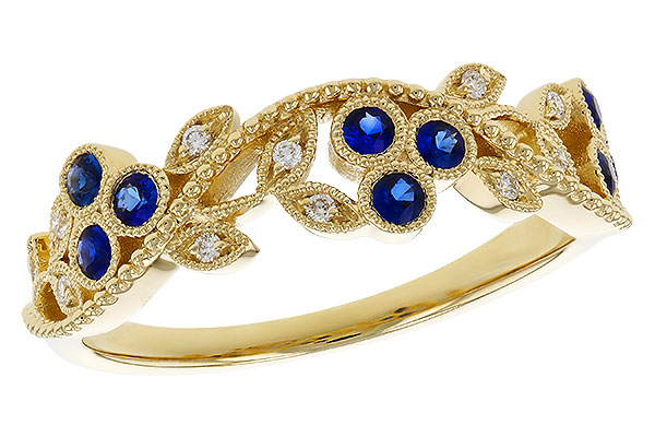 G284-08372: LDS WED RG .23 SAPPHIRE .29 TGW