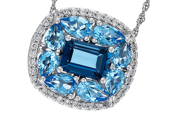G284-08408: NECKLACE 2.59 TW BLUE TOPAZ 2.75 TGW