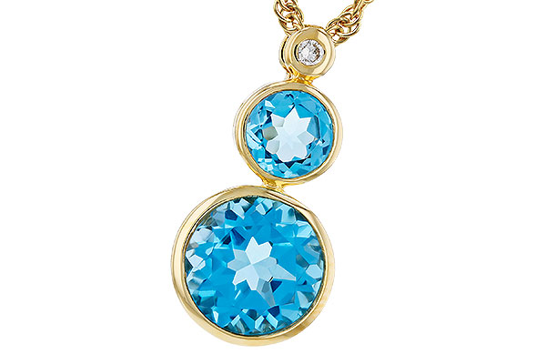 G284-91126: NECK 2.63 BLUE TOPAZ 2.65 TGW (5MM / 8MM BT)
