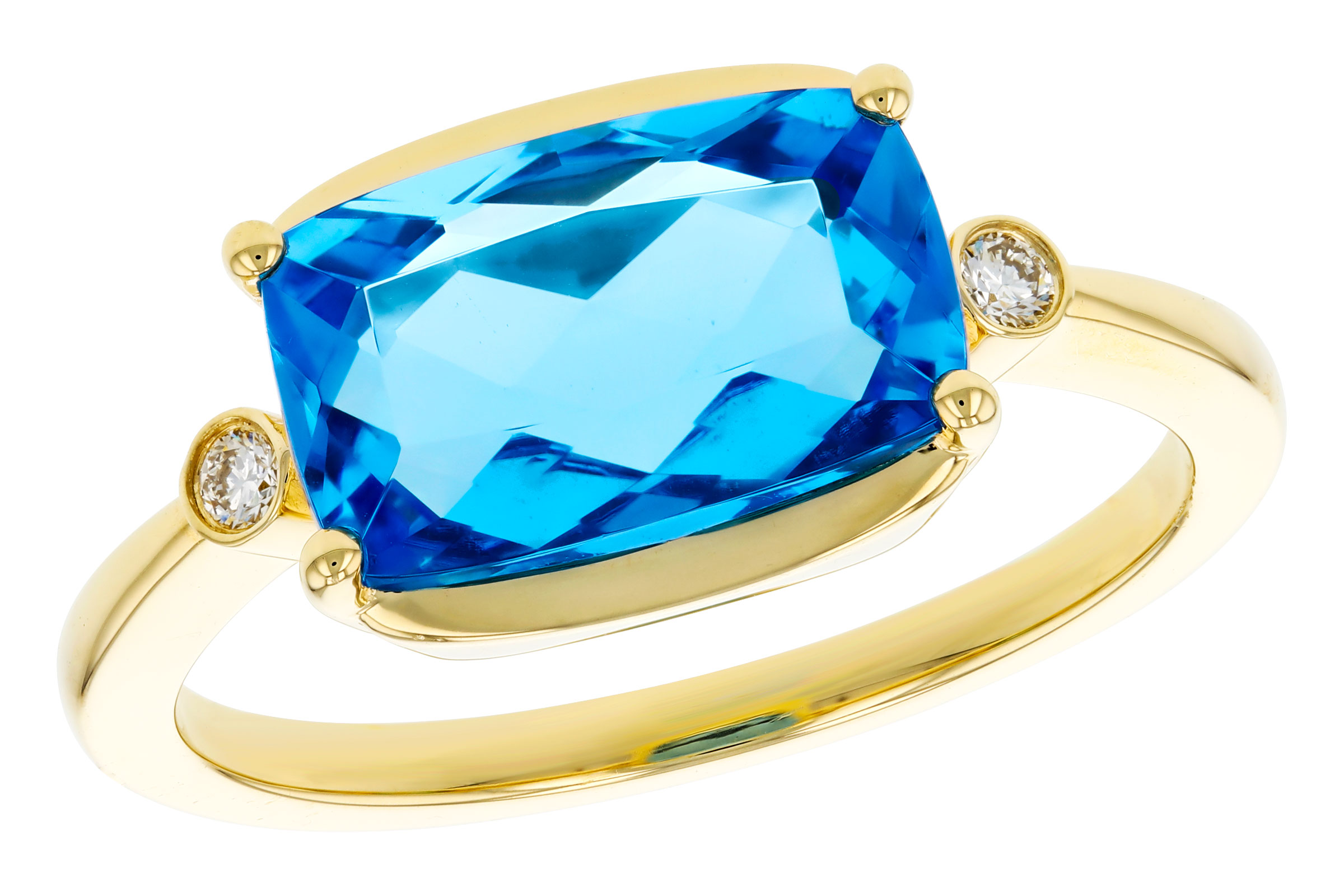 G284-92926: LDS RG 2.88 BLUE TOPAZ 2.92 TGW (11x7MM BT)