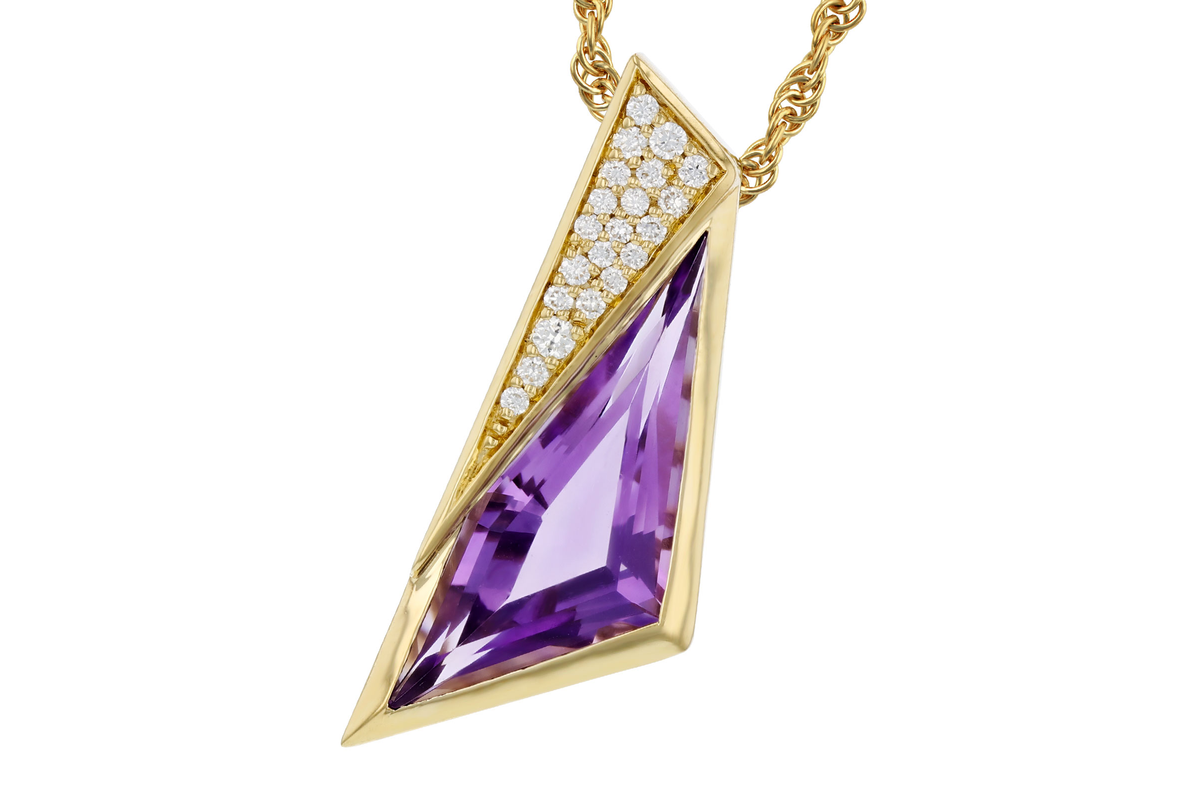 G284-92972: NECKLACE 2.24 AMETHYST 2.33 TGW